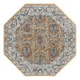 thumbnail image 3 of Unique Loom Nyla Collection Area Rug - Princess (4' Octagon Mustard Yellow/Dark Gray), 3 of 7