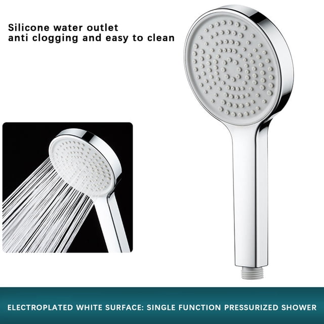 fheaev Handheld Pressurized Bath Shower Rain Shower Head Pressurized Large Panel Bath Shower Set