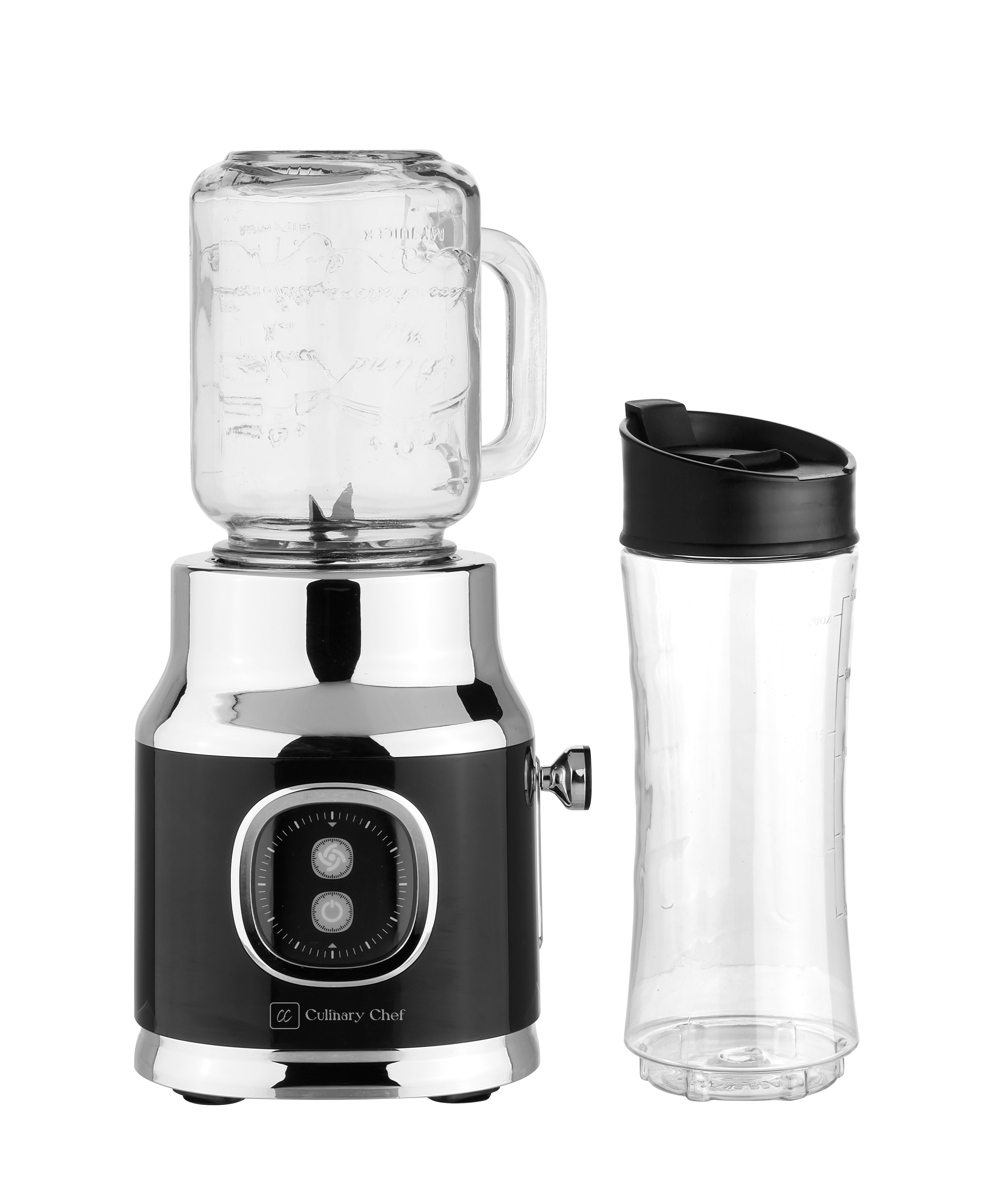 CULINARY CHEF 300-Watt Retro Smoothie Maker - Black