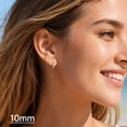 thumbnail image 4 of Just Being Cute 925 Sterling Silver Huggie Earrings for Women Small Hoops Hypoallergenic Cartilage Earrings for Sensitive Ears Birthday Anniversary Jewelry Gifts for Mom/Wife, 10mm, 4 of 11