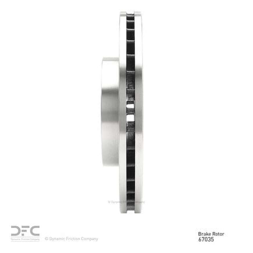 Front Dynamic Friction Company GEOSPEC Coated Brake Rotor 604