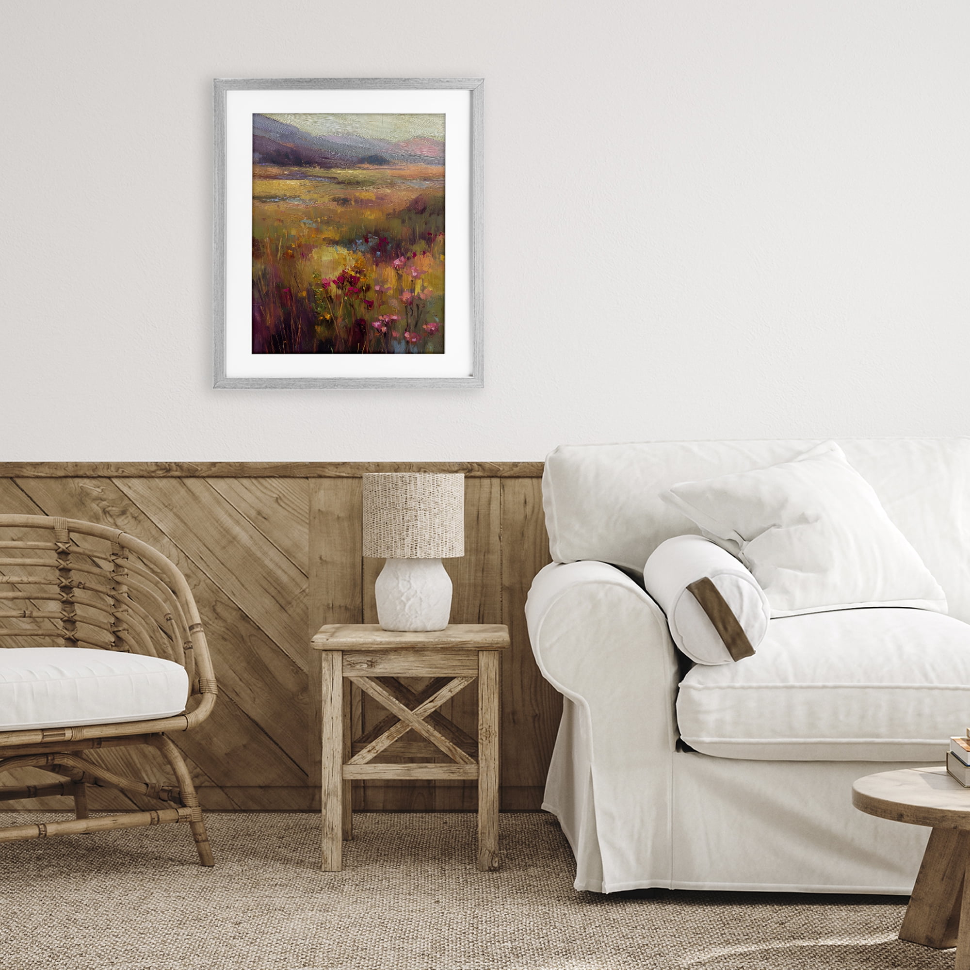 Stupell Industries Golden Waves Of Grass Gray Framed Print Under Glass, design by Svetlana Aleynikova