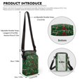 thumbnail image 6 of HELLHERO Bow-Shaped Candy Canes Women Adjustable Shoulder Strap Crossbody Small Crossbody Bags 4.33"x1.97"x7.09" for Adults Polyester, 6 of 7