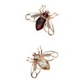thumbnail image 1 of 2 Unids Rhinestone Honeybee Broche Bee Broches Para Mujeres Hombres Accesorios De Ropa, 1 of 9
