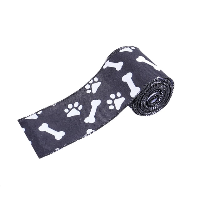 Dog Paw Print Decoration Ribbon for Home and Window Decor 5 Meters