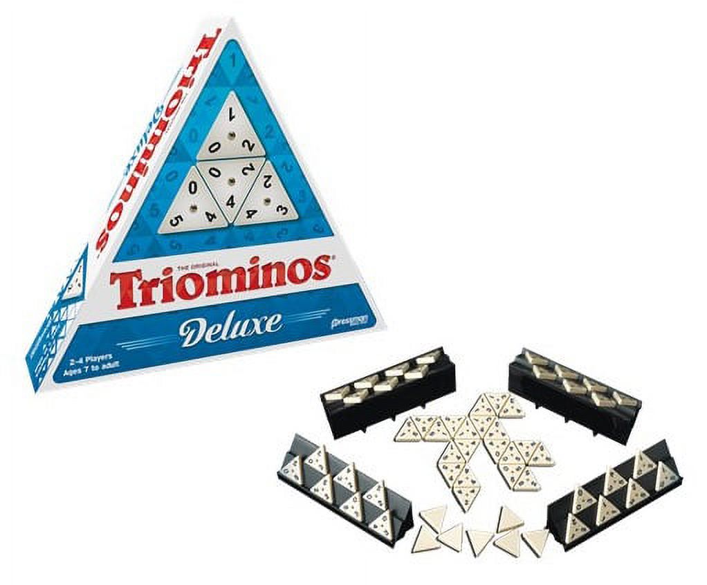 Pressman Deluxe Tri-Ominos Game – Triangular Tile Strategy Game photo 2
