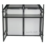 DJ Booth Tabletop With 8FT Lighting Truss Stand Package by FAT TOAD - Foldable Panel Portable Stage by
