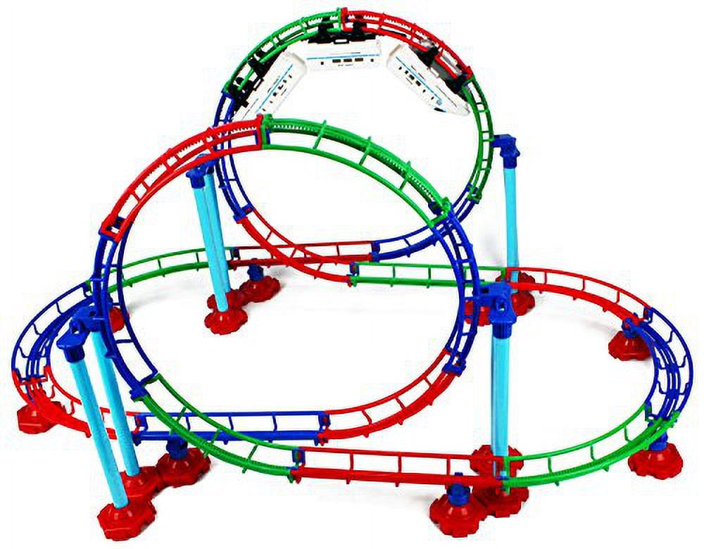 Grand Train Roller Coaster 112 Pcs. Toy Track Playset w