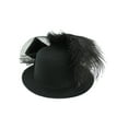 thumbnail image 4 of Nicky Bigs Novelties Mini Top Hat Fascinator with Pearl Stud On Hair Clips, Black, One Size, 4 of 7