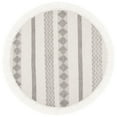 thumbnail image 4 of SAFAVIEH Natura Elvin Geometric Wool Area Rug, Ivory/Grey, 3' x 5', 4 of 9