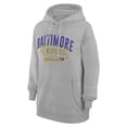 thumbnail image 2 of Women's G-III 4Her by Carl Banks  Heather Gray Baltimore Ravens Filigree Logo Pullover Hoodie, 2 of 3