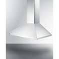 thumbnail image 3 of 36" wide European style convertible wall-mount range hood in stainless steel, 3 of 5
