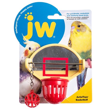 JW Insight Basketball - Bird Toy Basketball Bird Toy - 7" Long x 5.25" Wide (7 Pack)