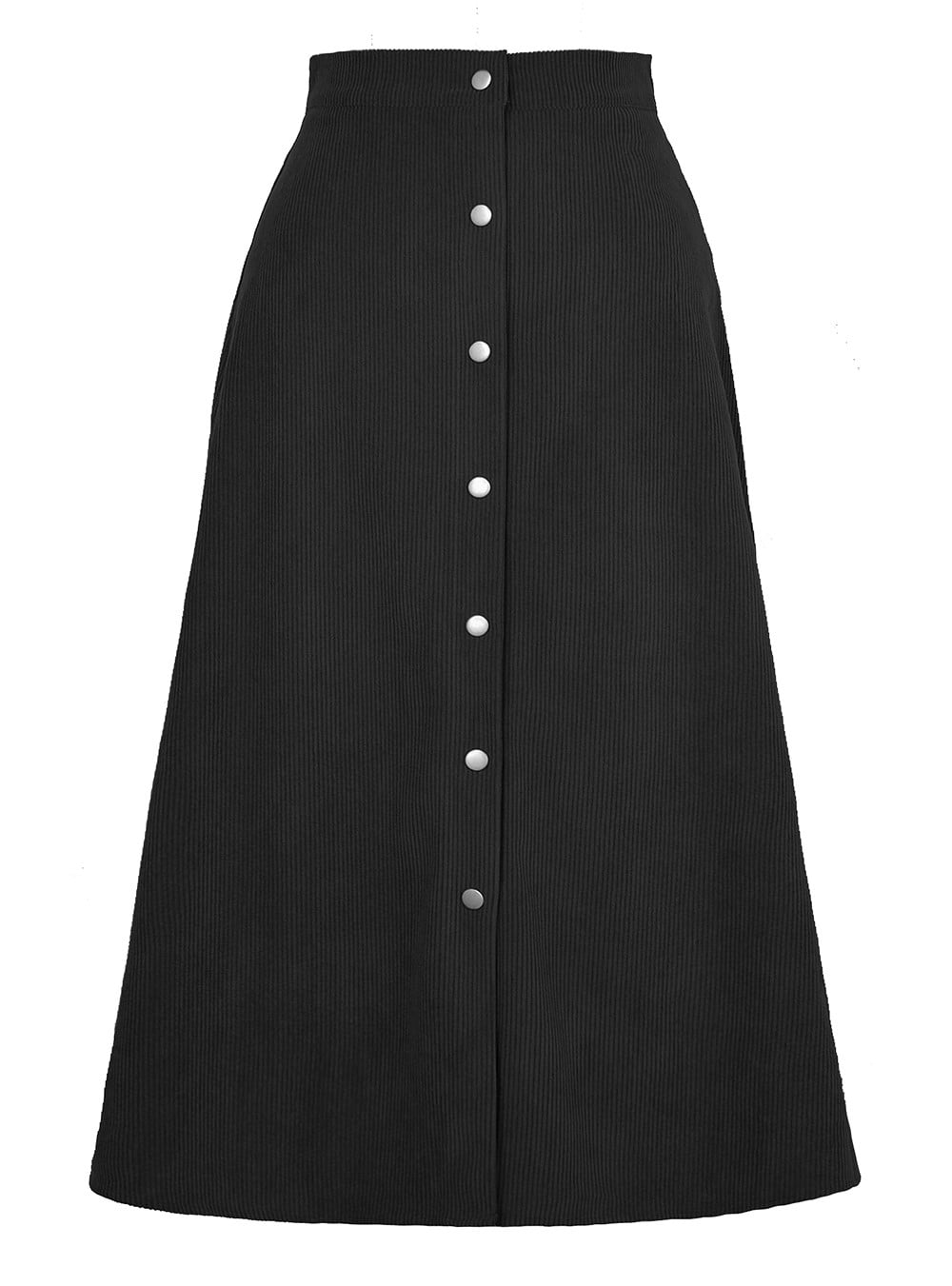 Wenseny Womens Corduroy Aline Skirt Classic Vintage Casual Skirts