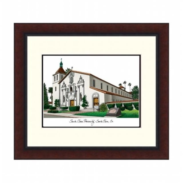 Campusimages CA930LR Santa Clara University Legacy Ancien Élève Lithographie Encadrée