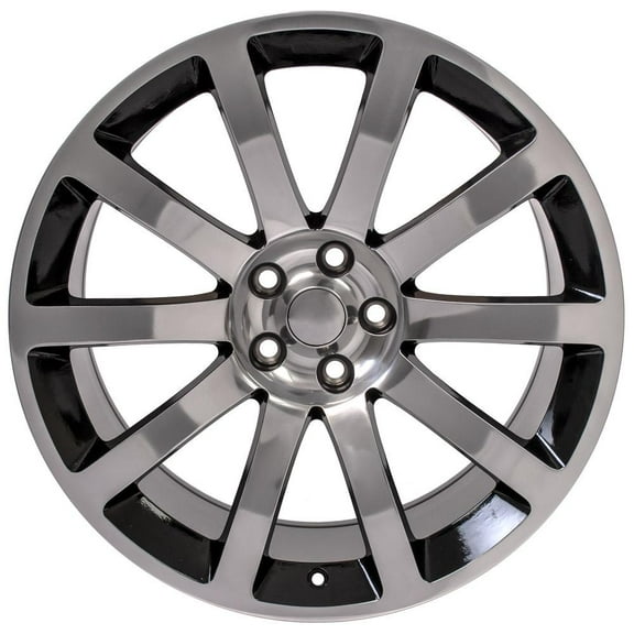 OE Wheels 20 inch Black Machined 2253 Rim Fits Specific Dodge, Chrysler Cars - 300 SRT Style Fits select: 2005-2006 CHRYSLER 300C, 2006-2022 DODGE CHARGER