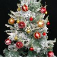 thumbnail image 3 of Adorno de bolas de Navidad mixtas, adorno colgante de árbol de Navidad de oro blanco rojo, adornos navideños, 3 of 4