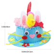 thumbnail image 3 of Easter DIY Craft Kit for Kids Bunny Hat Making Set Children's Party Supplies Easter Egg Decorations Creative Activity Set Holiday Craft Project Fun Easter Costume Accessories, 3 of 5