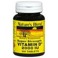 thumbnail image 5 of Nature's Blend Super Strength Vitamin D3 No Artificial 2000 IU 100ct,6-Pack, 5 of 6