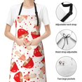 thumbnail image 4 of Zufioo Cute Mushroom Print Adult Waterproof Apron, Cooking Apron, Flower Arranging and Painting Apron-Adjustable Straps, with Pockets, Kitchen Supplies-One Size, 4 of 8
