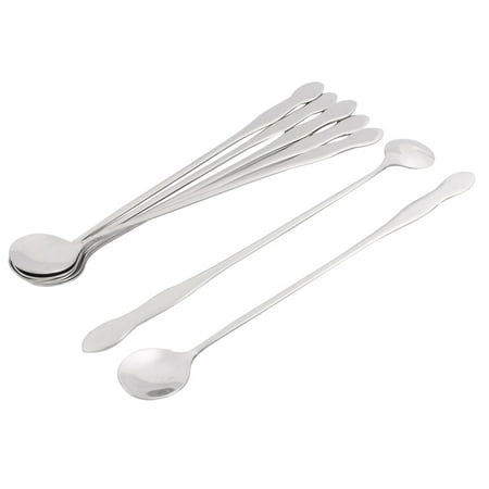 Longue Cuillère En Métal Argenté - Idéale Pour Glace, Soda, Buffet - Vintage