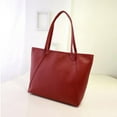 thumbnail image 2 of Handbags for Womens Xhshgfbi,Messenger Handbag Totes Satchel Shoulder Bags Solid Simple High Capacity Red Bag, 2 of 5