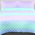 thumbnail image 2 of Tadpoles Girls Mermaid Pattern Quilt Set, Iridescent Metallic, 2 of 2