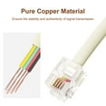 thumbnail image 2 of RJ11 6P4C 2 Way Outlet 1 to 2 Telephone Phone Jack Line Splitter Adapter Beige, 2 of 6
