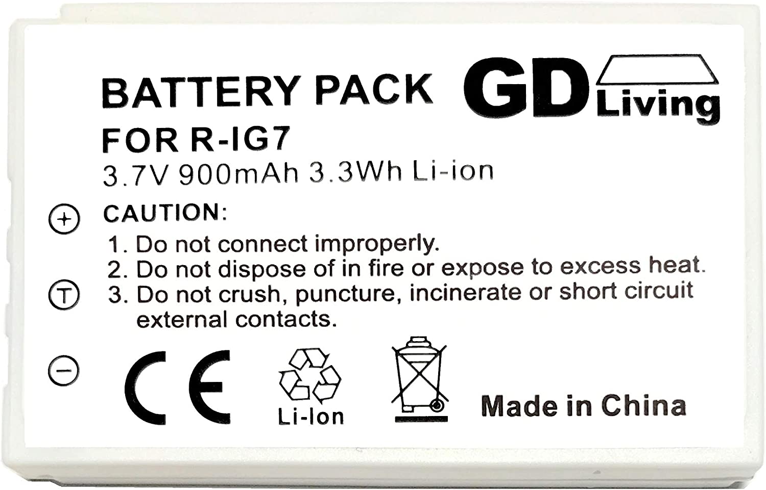 Batterie Li-ion 950mAh Pour Télécommande Logitech - Remplace 1903040000 - 3.7V - Neuf - Marque Vhbw