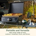 thumbnail image 4 of Cuisinart 17” Tabletop Gas Griddle with Hood, Easy Assembly Compact Outdoor Flat-Top Grill with Grease Cup, 255 Sq. In Cooking Space Perfect for Camping, Tailgates and BBQs, 4 of 11