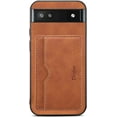 thumbnail image 6 of for Google Pixel 6A 2022 Case, Slim PU Leather Wallet Case Credit Card Slot Holder Lightweight Protective Case with Kickstand for Google Pixel 6A 2022 (Brown), 6 of 11