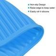 thumbnail image 3 of Uxcell Silicone Dish Drying Mat Set, 2 Pcs 12" x 9" Reusable Sink Drain Pad for Kitchen Counter, Drawer - Blue Gray, 3 of 5