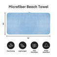 thumbnail image 6 of JML 2-Pieces Coral Fleece Large Bath Towel Set For Bathroom, Quick Dry Ultra Absorbent 35"x70", 6 of 7