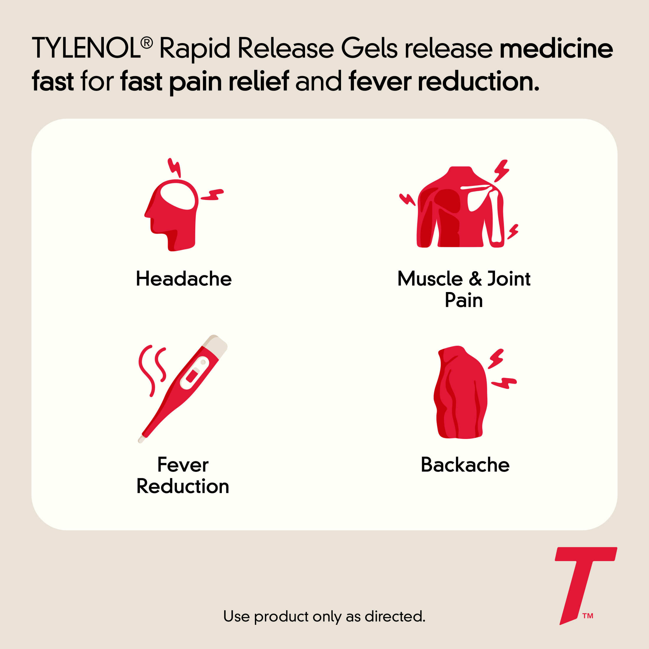 Tylenol Extra Strength Acetaminophen Rapid Release Gels, 225 Ct - image 5 of 13