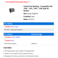 thumbnail image 2 of Control Arm Bushing - Compatible with 1990 - 1991, 1993 - 1995 Audi 90 Quattro 1994, 2 of 2