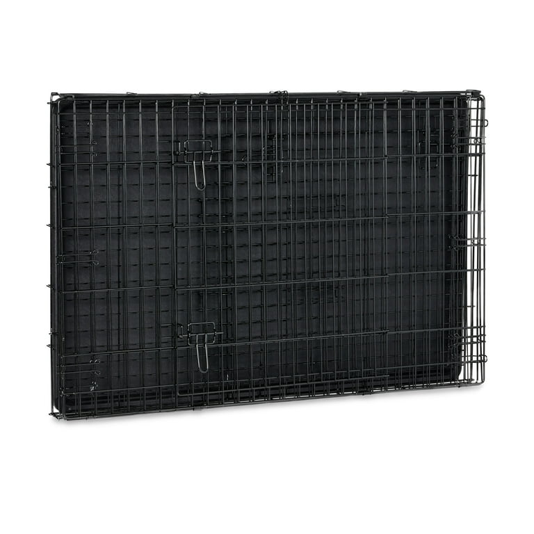 Vibrant Life Double Door Metal Wire 42" Dog Crate, Leak-Proof Pan and Divider for Dogs Upto 90 lb