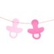 thumbnail image 4 of Lindo chupete Bunting Banner Baby Shower Bautizo Decoración colgante Niño Rosado Macarena banderines para baby shower, 4 of 8