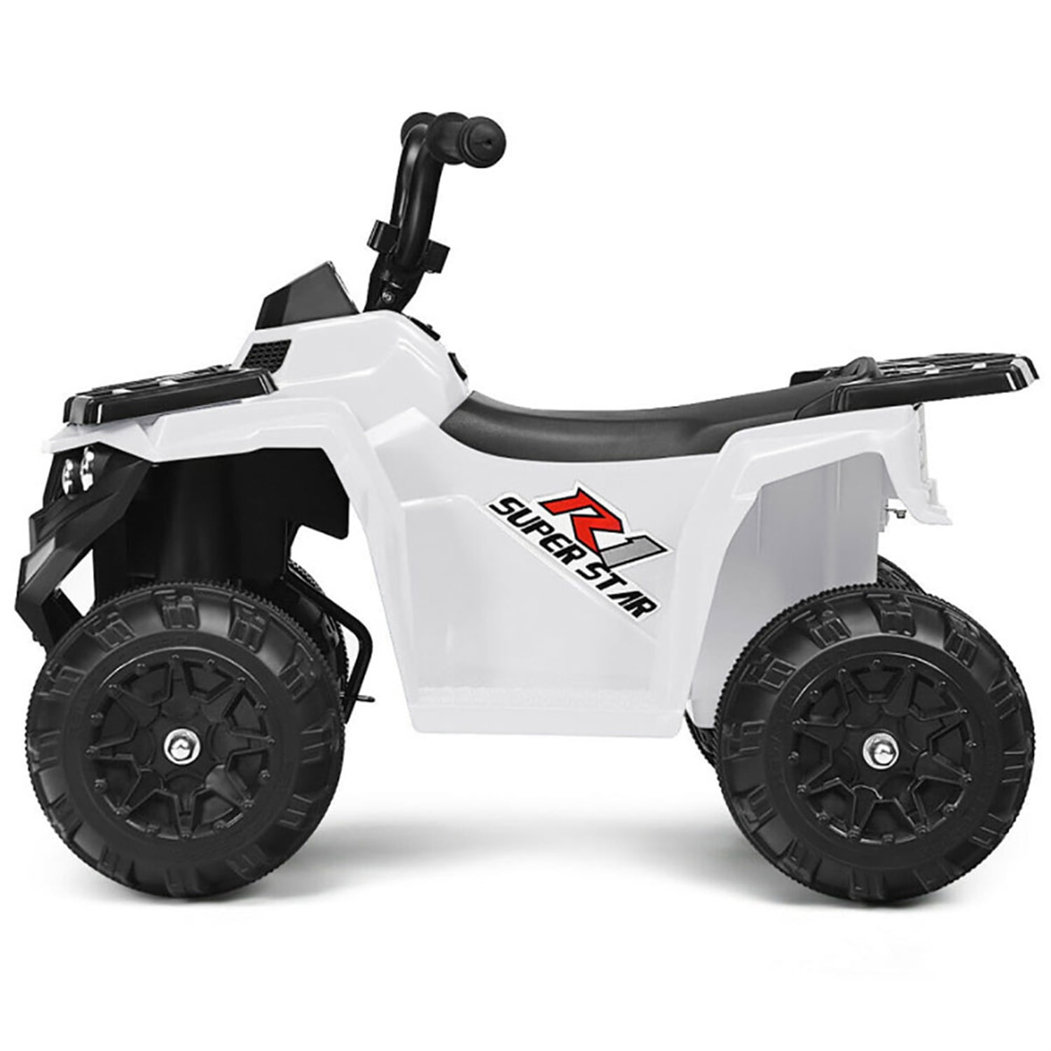 Barara King 6 V Powered Ride-On Toy ATV Quad Car with LED Lights and Wear Resistant Wheels