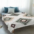 thumbnail image 4 of Sage Green Aztec Blanket Soft Cozy Warm Twin Blanket for Bed, Plush Fuzzy Flannel Fleece Blankets for Sofa, Southwest Boho Ethnic Chic Motifs Throw Blankets for Couch, Gifts for Men, 60"x80", 4 of 9