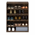 thumbnail image 4 of Furinno FANO 5-Tier Stackable Shoe Rack for Closet Entryway Amber Pine, 4 of 5