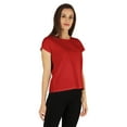 thumbnail image 3 of Inkmeso Solid Short Sleeve Basic T-Shirt For Womens Patch Pocket Casual Summer Basic Top, 3 of 7