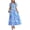 Floral Blue Purple, variant on Womens Summer Floral Maxi Dresses V Neck Short Sleeve Boho Casual Flowy Long Wedding Guest Dress Beach Vacation