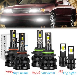 SPBRTBUB Halogen Headlight Bulbs For Toyota RAV4 (2016-2018) - 9012 High/Low Beam + H11 Fog Lights, 4-Pack