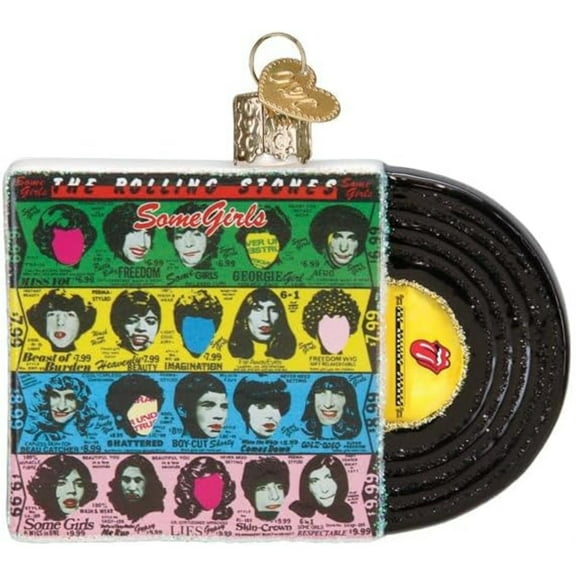 Old World Christmas Blown Glass Ornament for Christmas Tree, Some Girls Album Cover (with OWC Gift Box)