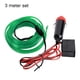 thumbnail image 5 of Riwesomey Tira de luces LED para iluminación Interior de coche de 3M, guirnalda de luces LED para coche, línea de tubo de cuerda de alambre, tira de luz Automoción decorativa y accesorios verde Riwesomey VI000918-07B, 5 of 6
