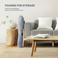 thumbnail image 7 of LIFERECORD Oversized Faux Fur Folding Chair - Plush Lounge Chair for Adults, Large Foldable Reading Chair for Bedroom, Dorm & Living Room, Gray, 7 of 7