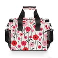 thumbnail image 7 of FORMRS Insulated Cooler Bag 24 Cans Capacity Soft Leakproof Lunch Box with Side Pockets, Pink Floral, 7 of 7