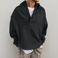 thumbnail image 2 of sususu Hoodies for Men With Designs Knitted Design Hooded Sweatshirt For Comfort And Style For Casual Wear And Outdoor Activities,Black,XXXL, 2 of 4