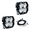 Clear, variant on Squadron-R 2.0 Sport Black Clear LED Wide/Cornering Style Auxiliary Light Pods