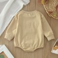 thumbnail image 3 of Gibobby Mameluco niña Sudadera con estampado de animados de manga larga navideña para niños y niñas(Beige, 3-6 Meses), 3 of 5